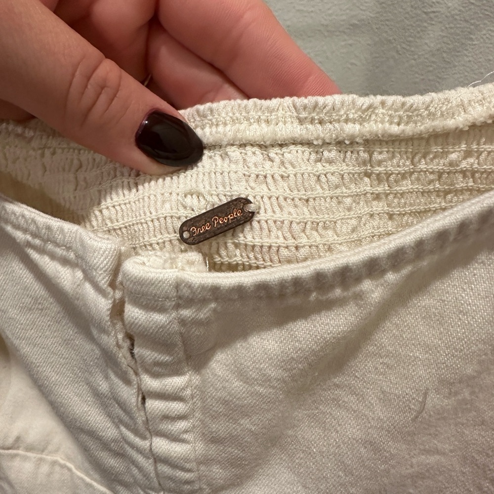 Free People Cheyenne Denim Mini Dress Size Large - Picture 5 of 8